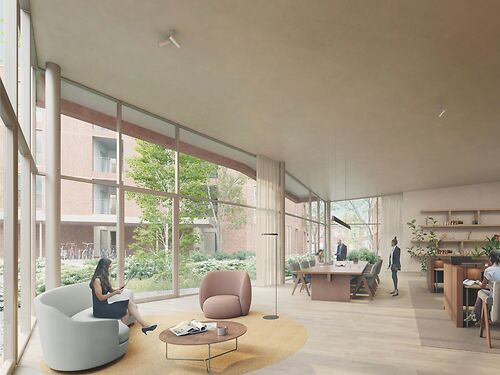 Nieuwbouw kantoor in een groene omgeving nabij centrum Kortrijk