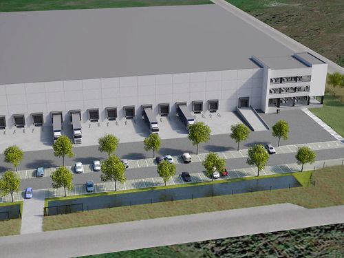 Logistiek nieuwbouwmagazijn te Evergem