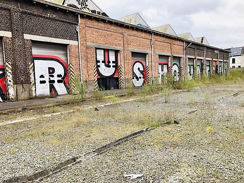 Magazijnen op de arsenaalsite in Gentbrugge