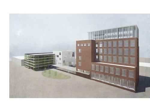Kantoren in gerenoveerde industriële site te Zwijnaarde