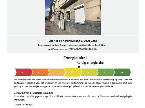 Kantoor langs de binnenring te Gent