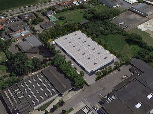 VERKOCHT - Nieuwbouw magazijn (unit 3) nabij centrum te Moorslede (Dadizele) 