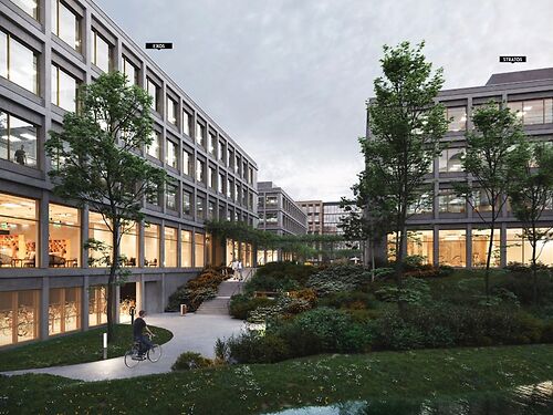 Nieuwbouw kantoren in duurzaam project vlakbij E17 en E40 op The Loop te Gent (Sint-Denijs-Westrem)