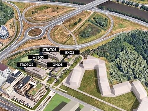 Nieuwbouw kantoren in duurzaam project vlakbij E17 en E40 op The Loop te Gent (Sint-Denijs-Westrem)