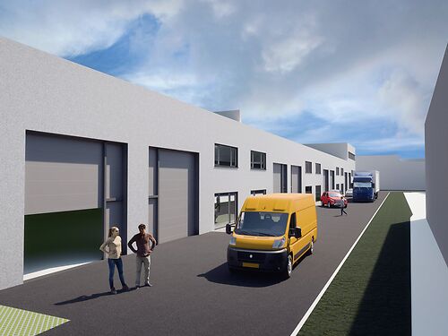Nieuwbouw magazijnen/ units op toplocatie langs de Wiedauwkaai te Gent