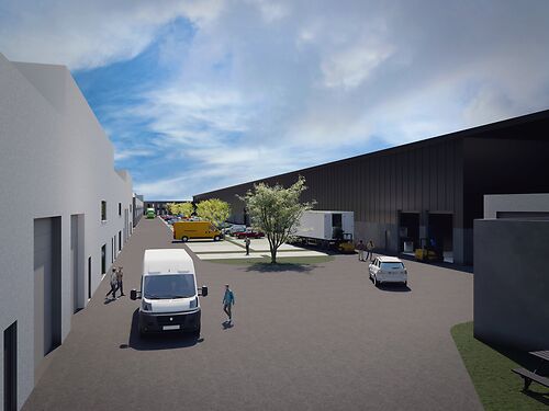 Nieuwbouw magazijnen/ units op toplocatie langs de Wiedauwkaai te Gent