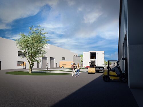Nieuwbouw magazijnen/ units op toplocatie langs de Wiedauwkaai te Gent