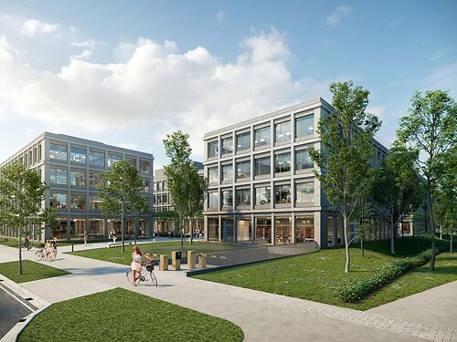 Nieuwbouw kantoren in duurzaam project vlakbij de E17, E40 en R4 te Gent