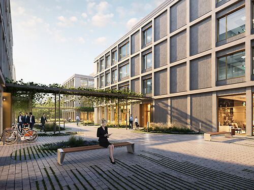 Nieuwbouw kantoren in duurzaam project vlakbij de E17, E40 en R4 te Gent