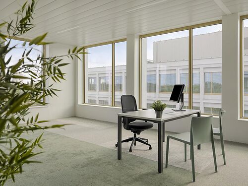 Nieuwbouw kantoren in duurzaam project vlakbij de E17, E40 en R4 te Gent