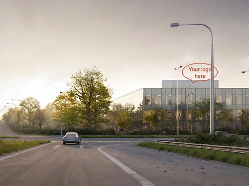 Nieuwe duurzame kantoren langs de R4 te Merelbeke-Melle